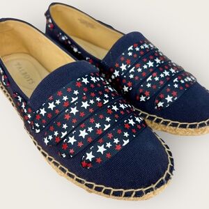 Talbots Loafer Espadrille Izzy Stars American Patriotic Summer Slip On Women's 7